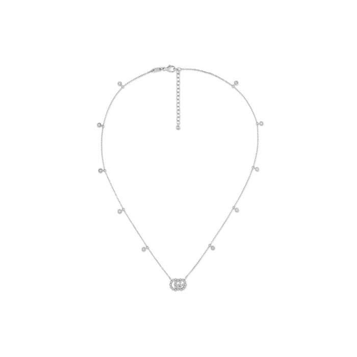 Gucci Jewelry YBB481624002 - Gioielleria Casavola Noci - collana oro bianco con diamanti - idee regalo fidanzata