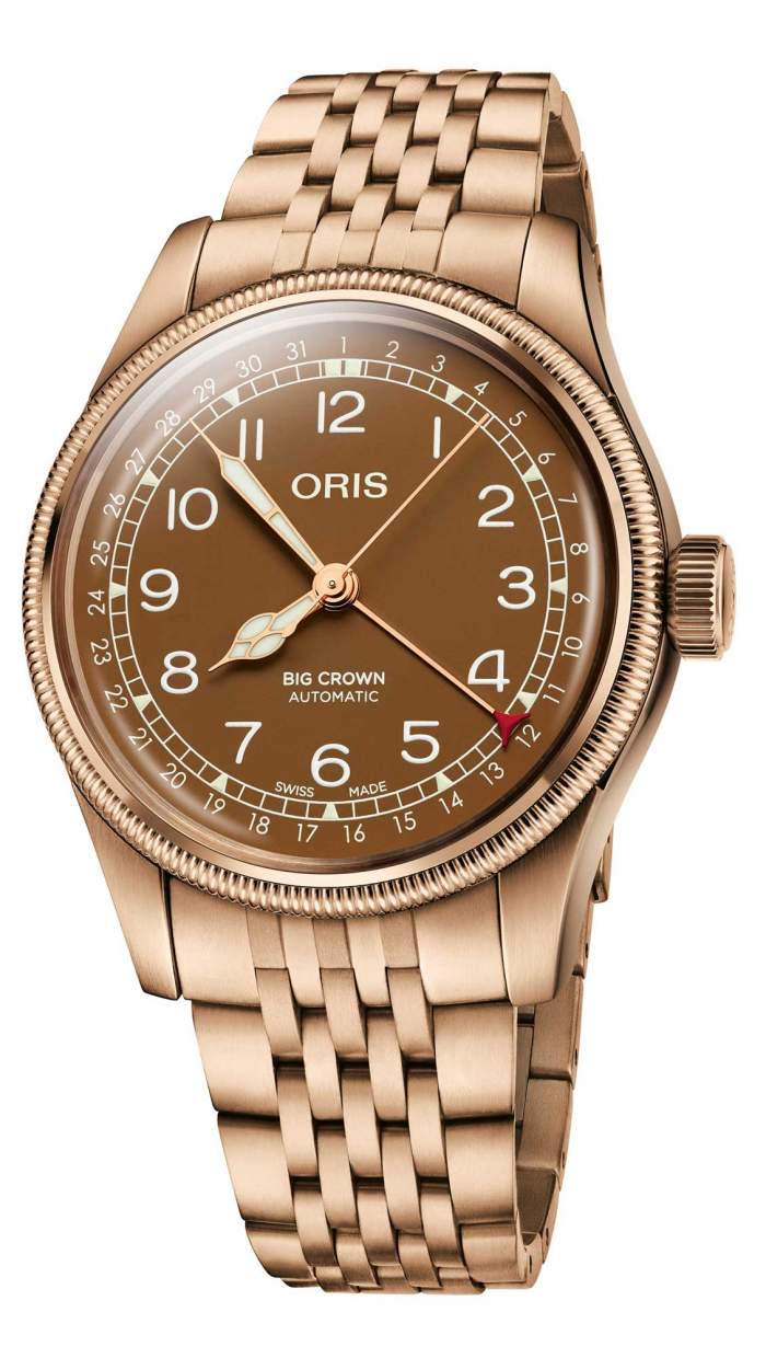 Oris Big Crown Bronze Pointer 01 754 7741 3166-07 8 20 01 - Gioielleria Casavola Noci - orologio automatico svizzero in bronzo
