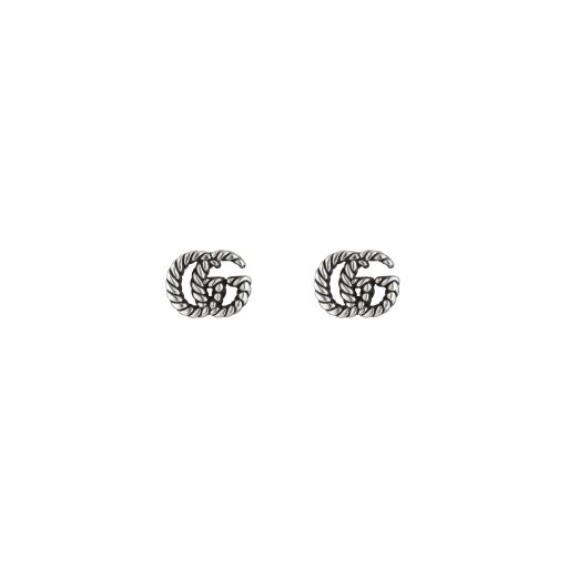 Gucci Jewelry Argento YBD627755001 - Gioielleria Casavola Noci - orecchini doppia G in argento anticato - idea regalo ragazza
