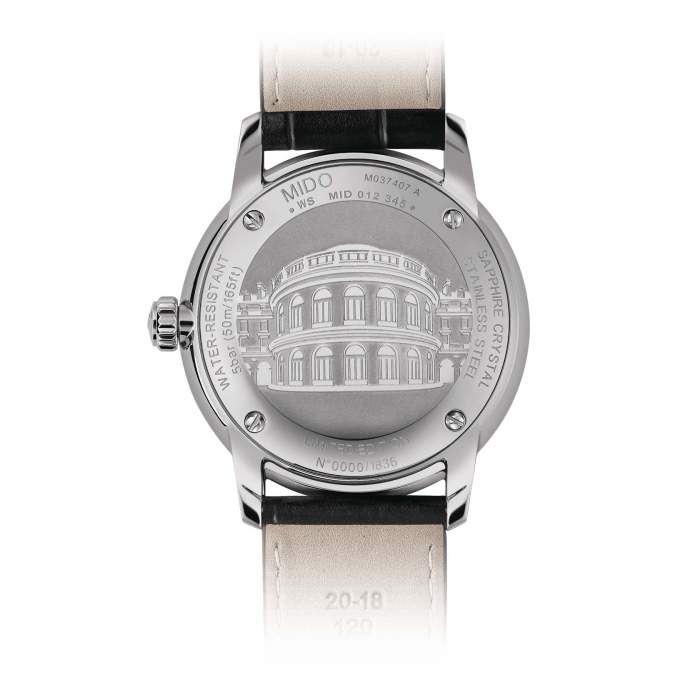 Mido Baroncelli 20th Anniversary M037.407.16.261.00 - Gioielleria Casavola Noci - orologio automatico classico da collezione - fondello