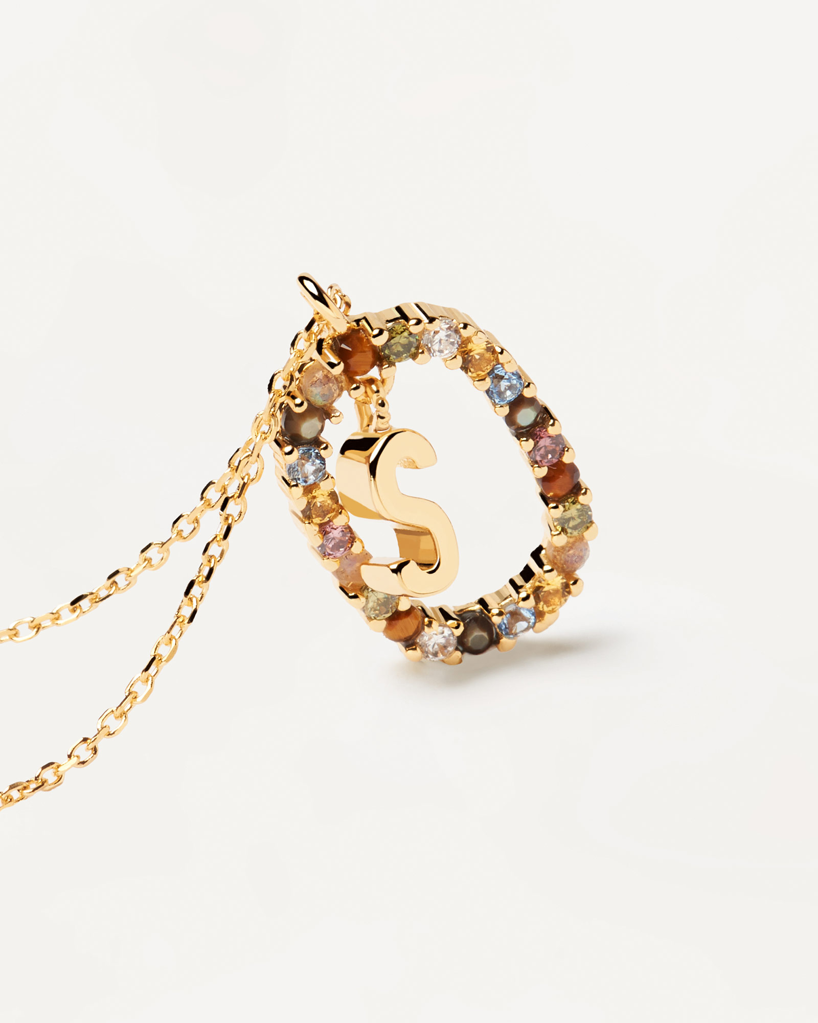 PDPAOLA collana con lettera S - Gioielleria Casavola Noci - idee regalo donna - PDPCO01-278-U