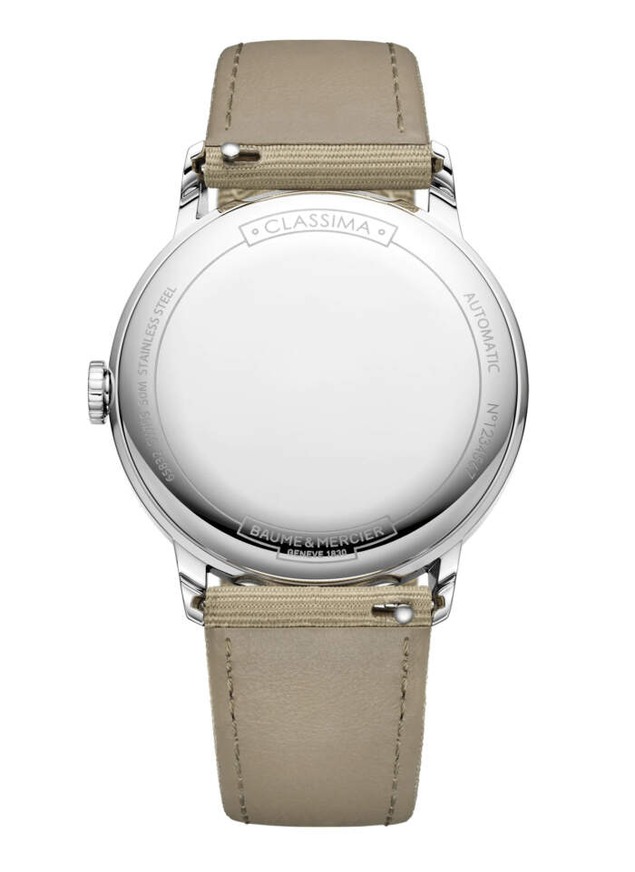 Baume et Mercier Classima M0A10695 - Gioielleria Casavola di Noci - orologio automatico svizzero field watch uomo - back