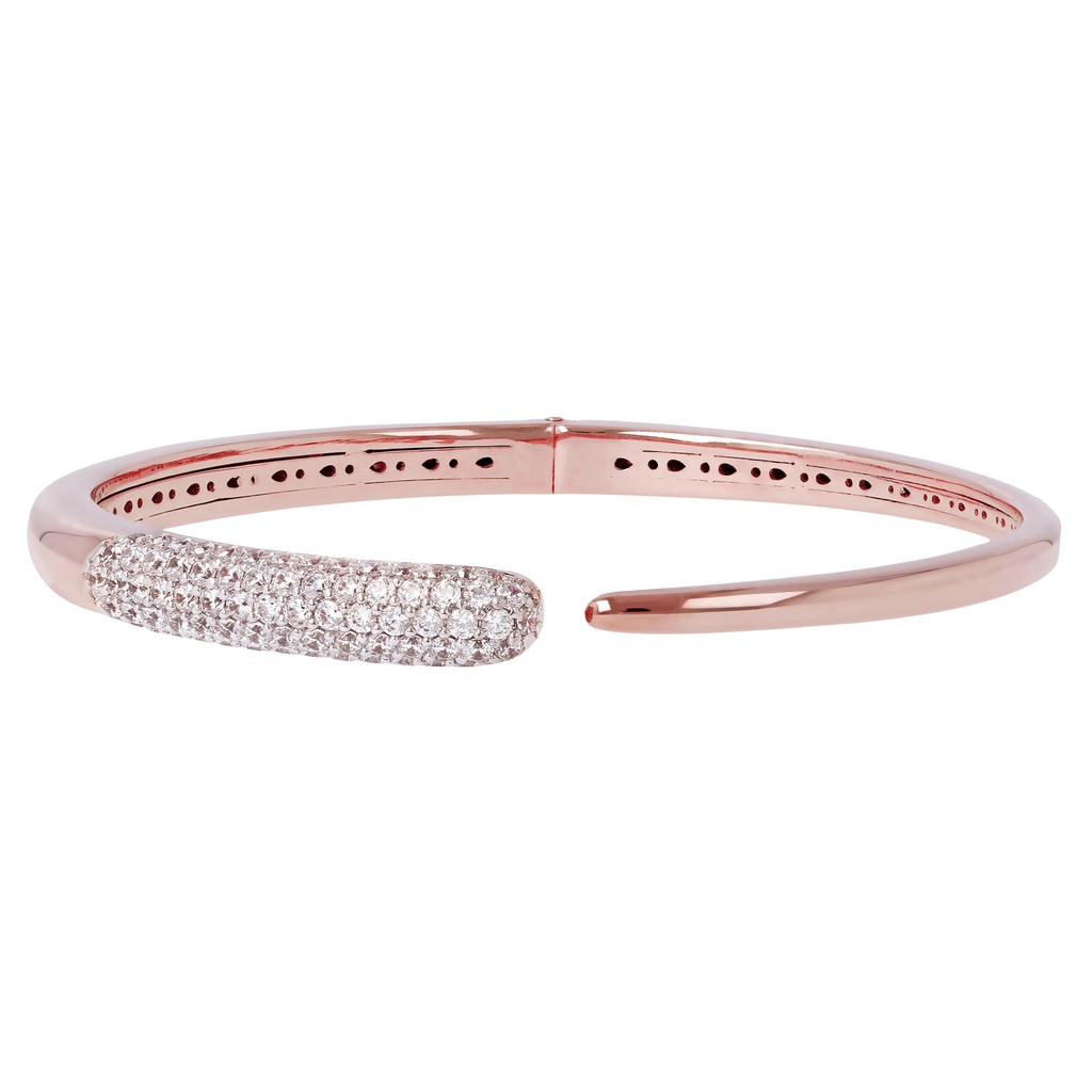 Bracciale rigido Bronzallure WSBZ00785WR - Gioielleria Casavola di Noci - idee regalo compleanno mamma - zirconi bianchi