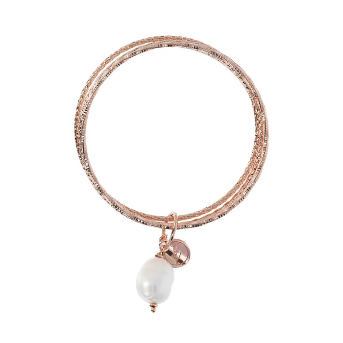 Bracciale rigido con perla Bronzallure WSBZ01386WPRL - Gioielleria Casavola di Noci - idee regalo compleanno mamma - main