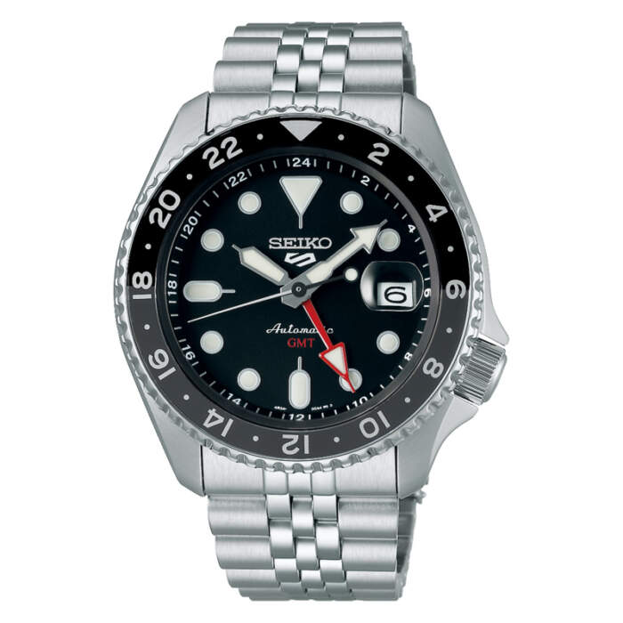 Seiko 5 Sports GMT SSK001K1 - Gioielleria Casavola di Noci - orologio automatico giapponese da uomo - quadrante nero