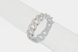 Crivelli anello maglia groumette oro bianco - Gioielleria Casavola di Noci - idea regalo per proposta di matrimonio
