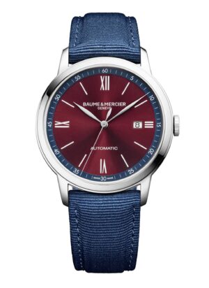 Baume et Mercier Classima M0A10694 - Gioielleria Casavola di Noci - orologio automatico per ragazzo - quadrante rosso