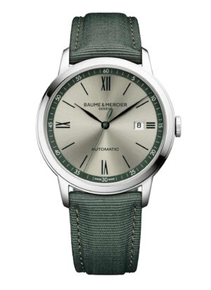 Baume et Mercier Classima M0A10696 - Gioielleria Casavola di Noci - orologio automatico ragazzo - cinturino verde