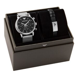 Emporio Armani set orologio e bracciale AR80062 - Gioielleria Casavola di Noci - idea regalo per uomo - box esclusivo