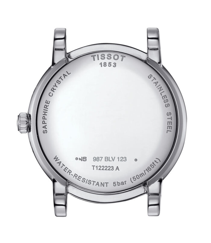 Tissot Carson Premium T122.223.11.033.00 - Gioielleria Casavola di Noci - orologio svizzero donna fasi lunari - idee regalo - back