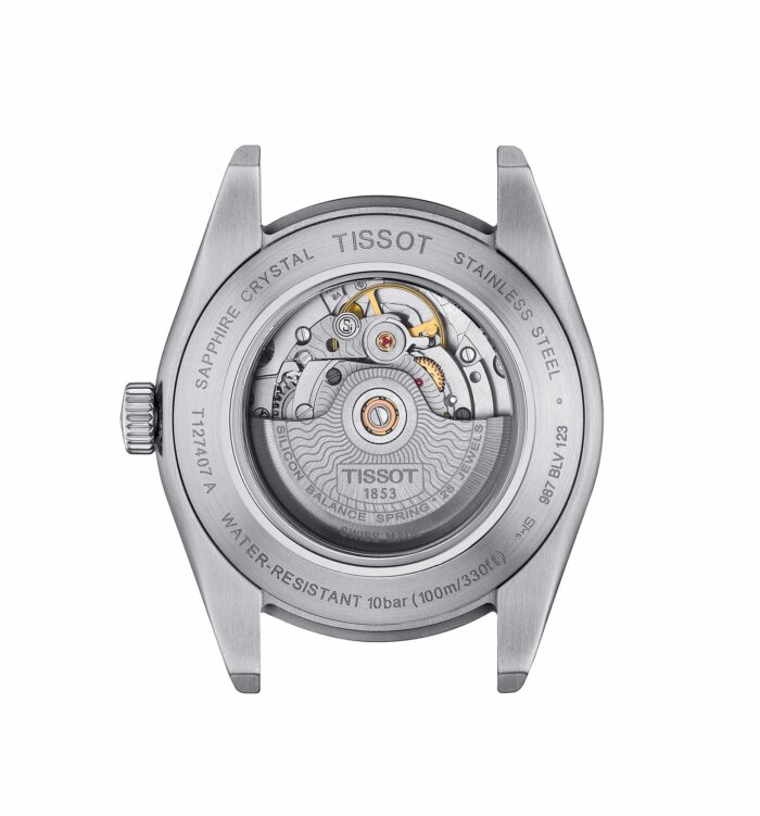 Tissot Gentleman Powermatic 80 T127.407.11.041.00 - Gioielleria Casavola di Noci - orologio automatico svizzero con spirale in silicio - fondello trasparente