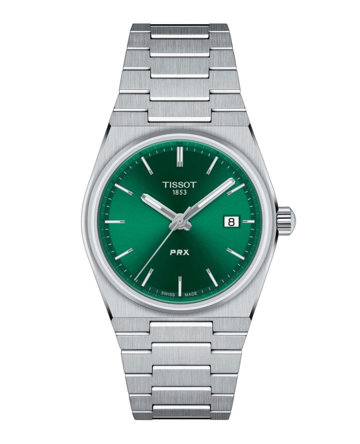 Tissot PRX 35MM T137.210.11.081.00 - Gioielleria Casavola di Noci - orologio svizzero al quarzo - quadrante verde