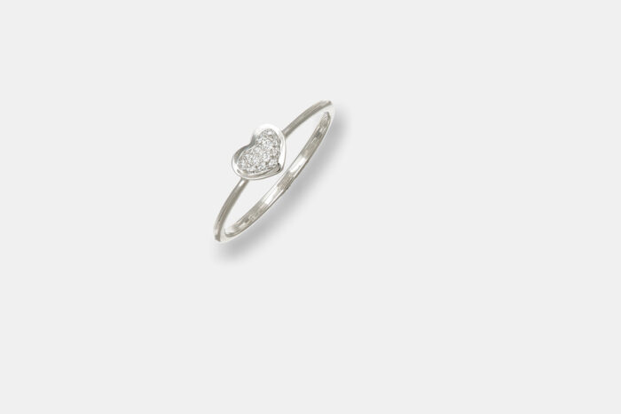 Anello cuore diamanti Enjoy Thin White - Gioielleria Casavola di Noci - idee regalo compleanno fidanzata