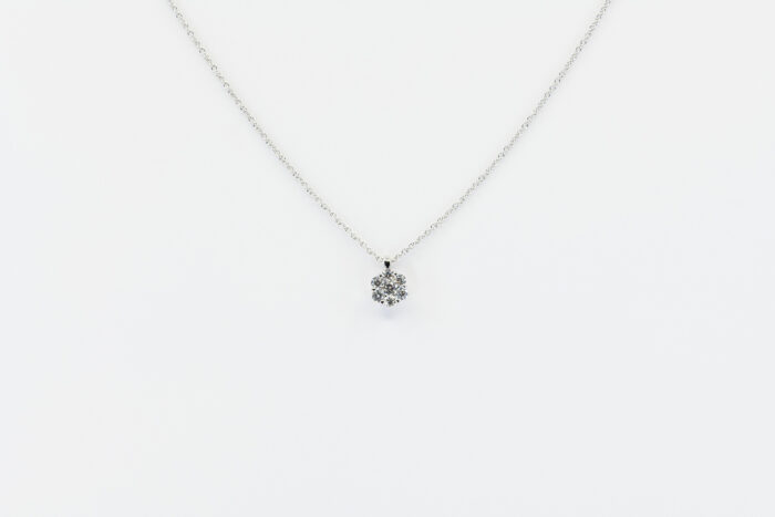 Collana Invisible Fleur Diamant White - Gioielleria Casavola di Noci - idee regalo compleanno fidanzata - per lei - misura media