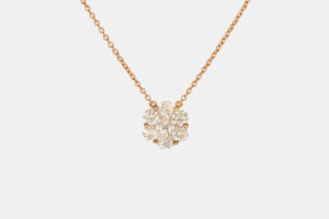 Collana Invisible Flower Diamond Rose - Gioielleria Casavola di Noci - idee regalo compleanno fidanzata - oro rosa