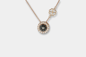 Collana Invisible tonda diamanti neri Rosé - Gioielleria Casavola di Noci - idee regalo compleanno marito 40 anni - per lui