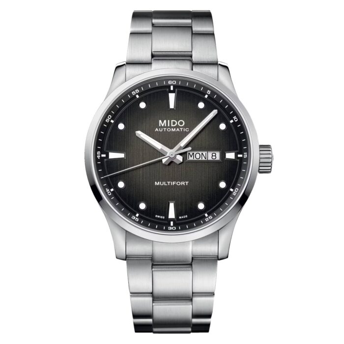 Mido Multifort M M038.430.11.051.00 - Gioielleria Casavola di Noci - orologio automatico svizzero con spirale in nivachron - quadrante nero