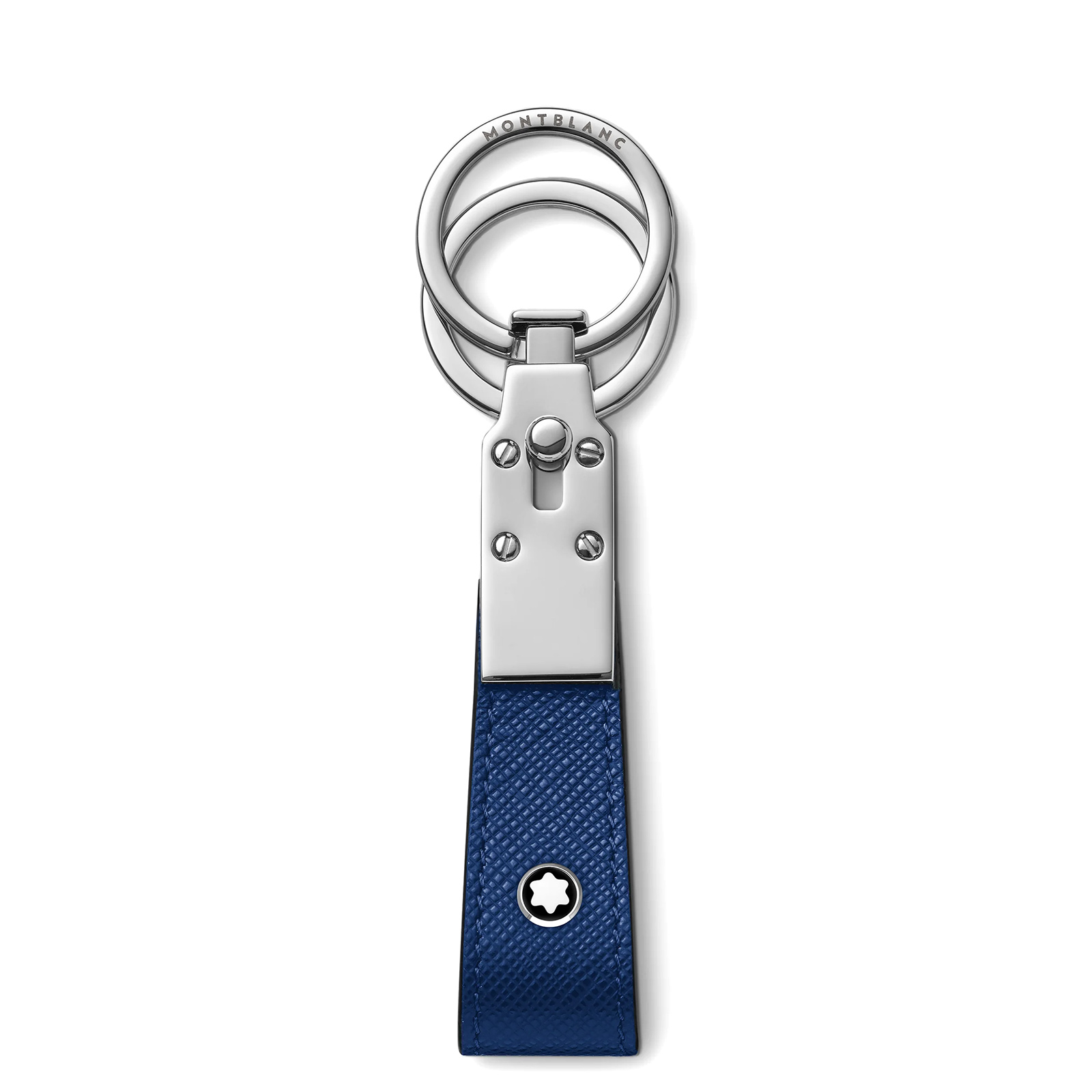 Montblanc portachiavi Sartorial 130817 - Gioielleria Casavola di Noci - idee regalo inaugurazione nuova casa - pelle colore blu
