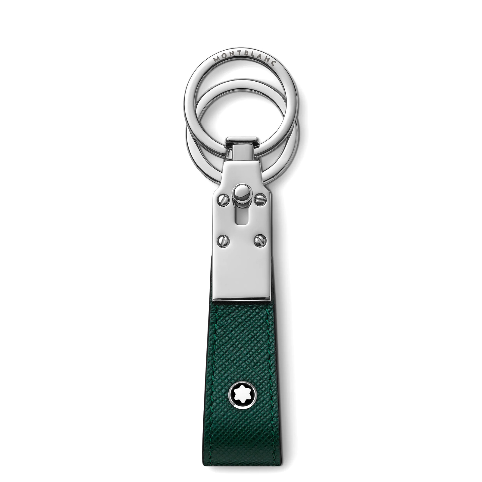Montblanc portachiavi Sartorial 130824 - Gioielleria Casavola di Noci - idee regalo inaugurazione nuova casa - pelle colore verde smeraldo