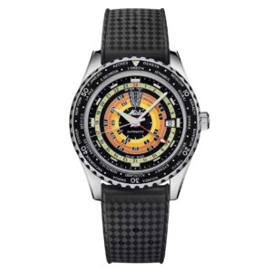 Mido Ocean Star Decompression Worldtimer M026.829.17.051.00 - Gioielleria Casavola di Noci - orologio automatico svizzero GMT - edizione speciale - cinturino nero tropical style