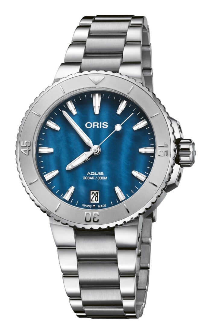 Oris Aquis Date 01 733 7770 4155-07 8 18 05P - Gioielleria Casavola di Noci - orologio svizzero automatico subacqueo unisex