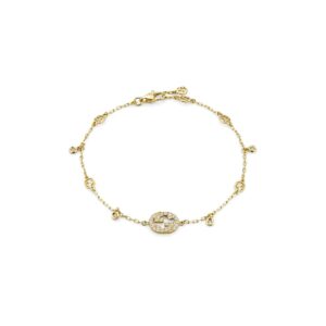 Gucci Jewelry YBA729403002 - Gioielleria Casavola di Noci - bracciale doppia g in oro giallo con diamanti