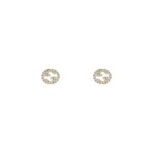 Gucci Jewelry YBD729408002 - Gioielleria Casavola di Noci - orecchini doppia g in oro giallo 18 carati e diamanti