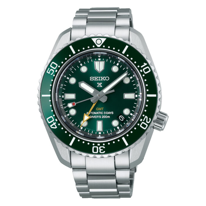 Seiko Prospex GMT SPB381J1 - Gioielleria Casavola di Noci - orologio automatico in acciaio INOX con quadrante verde