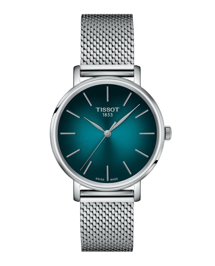 Tissot Everytime T143.210.11.091.00 - Gioielleria Casavola di Noci - orologio svizzero al quarzo da donna con quadrante verde sfumato