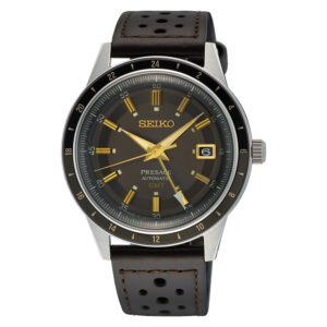 Seiko Presage GMT SSK013J1 - Gioielleria Casavola di Noci - orologio automatico giapponese - riedizione modello anni sessanta Cronografo Corona