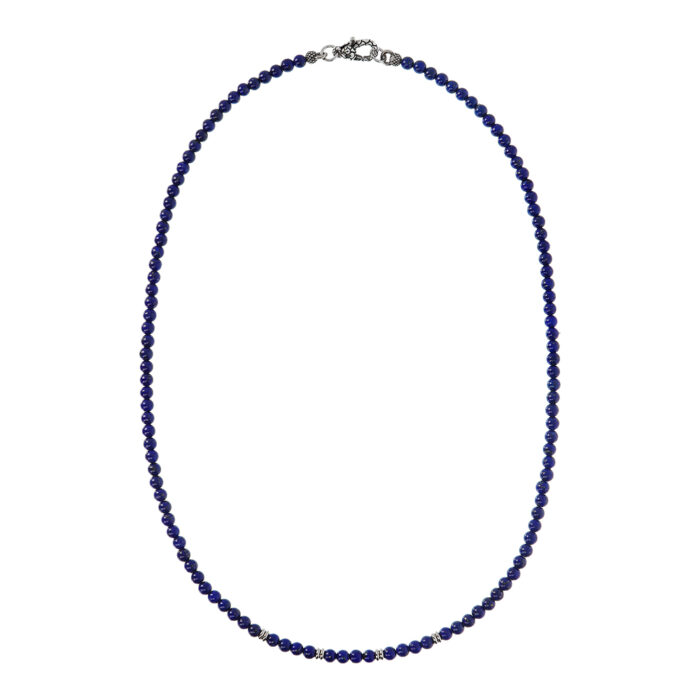 Albert M collana WSOX00209LPS - Gioielleria Casavola di Noci - idee regalo unisex - gioiello giovanile con pietre blu e argento sterling