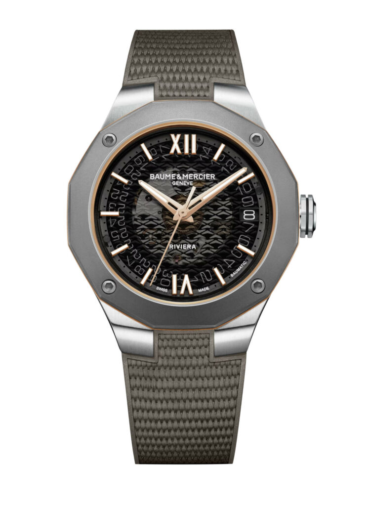 Baume et Mercier Riviera M0A10720 - Gioielleria Casavola di Noci - orologio automatico svizzero unisex con cassa dodecagonale in acciaio Inox e titanio