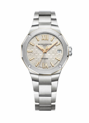 Baume et Mercier Riviera M0A10730 - Gioielleria Casavola di Noci - orologio di lusso da donna - in acciaio INOX con diamanti veri