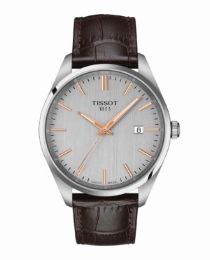 Tissot PR 100 T150.410.16.031.00 - Gioielleria Casavola di Noci - orologio svizzero elegante da uomo con cinturino in pelle marrone