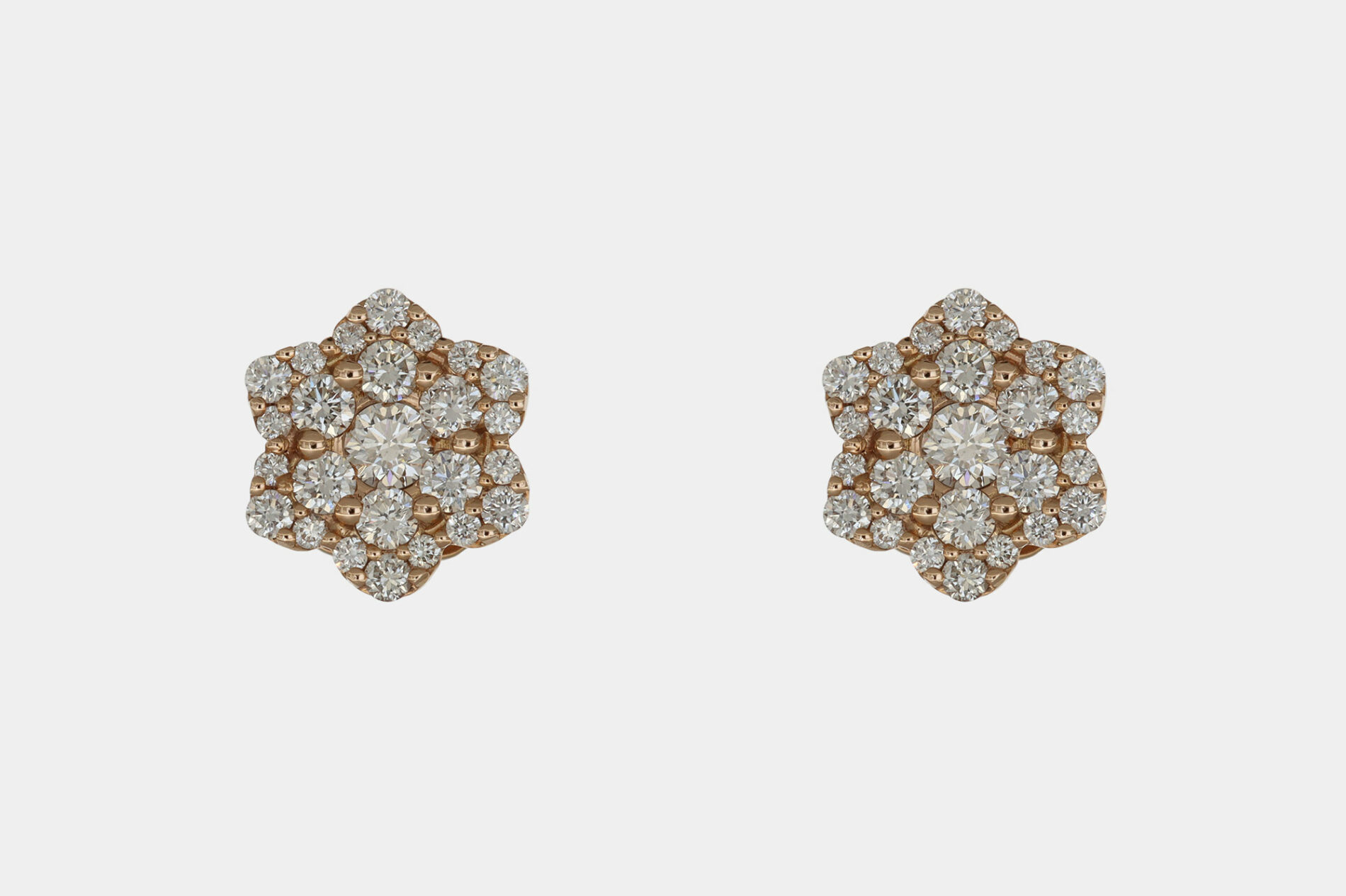 Orecchini diamanti Ice Crystal Nature Rosè - Gioielleria Casavola di Noci - idee regalo per una nuova mamma - oro rosa