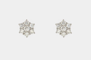 Orecchini diamanti Water Crystal Nature White - Gioielleria Casavola di Noci - idee regalo per festeggiare gravidanza - in oro bianco
