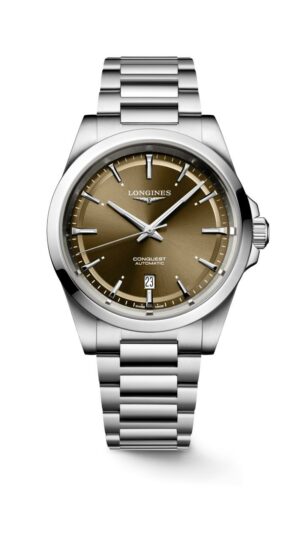 Longines Conquest L3.830.4.62.6 - Gioielleria Casavola di Noci - orologio svizzero automatico da uomo con quadrante marrone