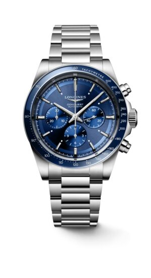 Longines Conquest L3.835.4.92.6 - Gioielleria Casavola di Noci - cronografo automatico svizzero da uomo con quadrante blu