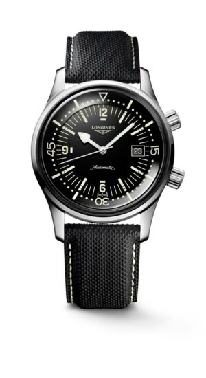 Longines Legend Diver L3.774.4.50.0 - Gioielleria Casavola di Noci - orologio automatico subacqueo svizzero da collezione - cinturino in pelle di vitello color nero