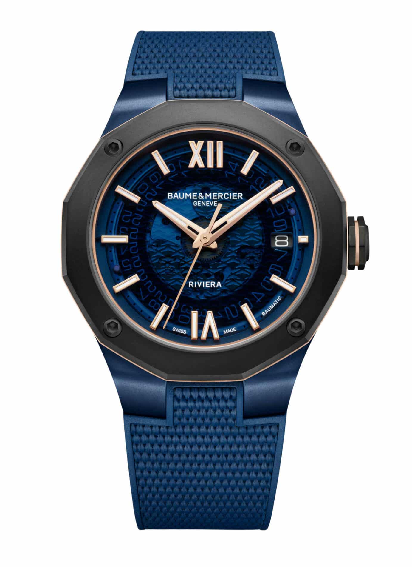 Baume et Mercier Riviera M0A10769 - Gioielleria Casavola di Noci - orologio automatico da uomo con ghiera in titanio e vetro zaffiro