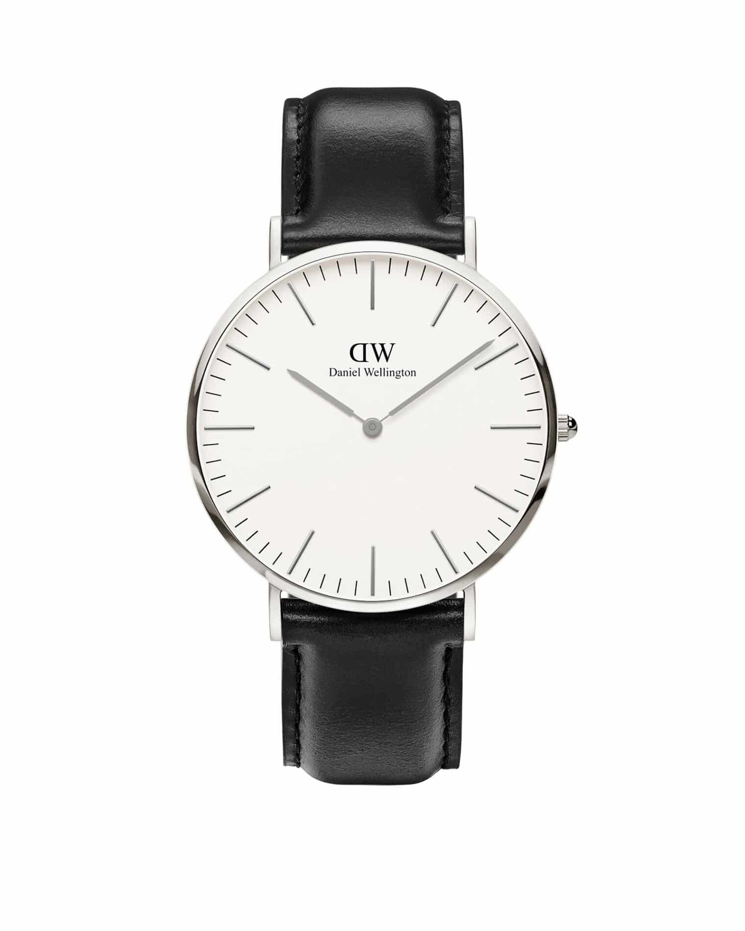 Daniel Wellington uomo DW00100020 - Gioielleria Casavola di Noci - orologio Classic Sheffield 40 mm acciaio quadrante bianco cinturino pelle