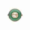Gucci Interlocking YBC786604002 - Gioielleria Casavola di Noci - anello in oro rosa con agata verde e diamanti - immagine frontale