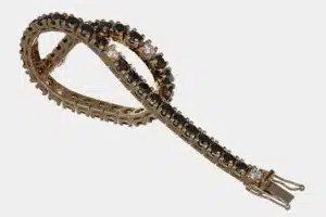 Bracciale tennis uomo diamanti neri Rosè 8.53 ct