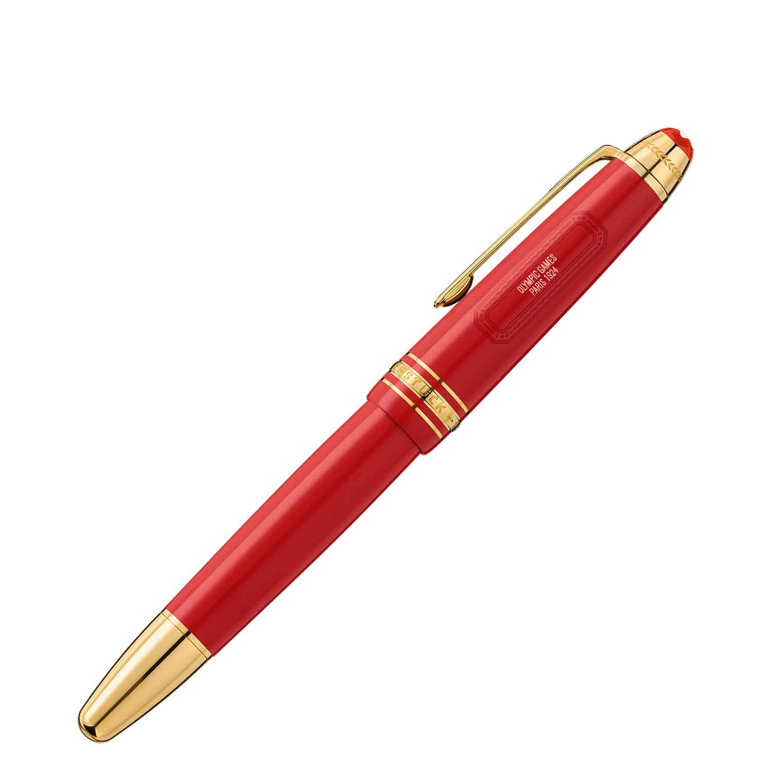 Montblanc Meisterstuck x Olympic stilografica LeGrand M 131359 - Gioielleria Casavola di Noci - penna da collezione in edizione speciale - color rosso con dettagli oro giallo