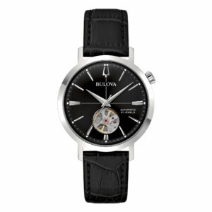 Bulova Aerojet Automatic 38 mm 96A317 - Gioielleria Casavola di Noci - orologio unisex con finestra sul calibro in movimento