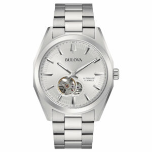 Bulova Surveyor Automatic 96A274 - Gioielleria Casavola di Noci - orologio automatico unisex con quadrante open heart color argento