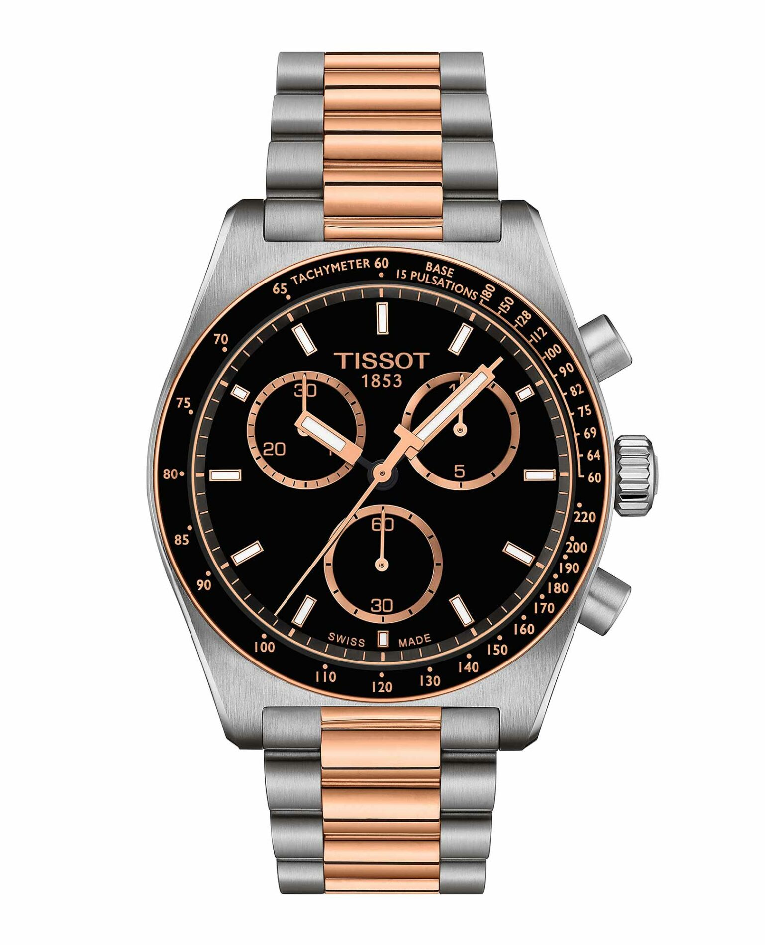 Tissot PR516 Chronograph T149.417.22.051.01 - Gioielleria Casavola di Noci - cronografo svizzero in acciaio INOX PVD bicolore oro rosa