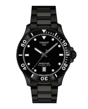 Tissot Seastar 1000 T120.410.33.051.00 - Gioielleria Casavola di Noci - orologio svizzero subacqueo da uomo - cassa e bracciale in acciaio INOX PVD color nero