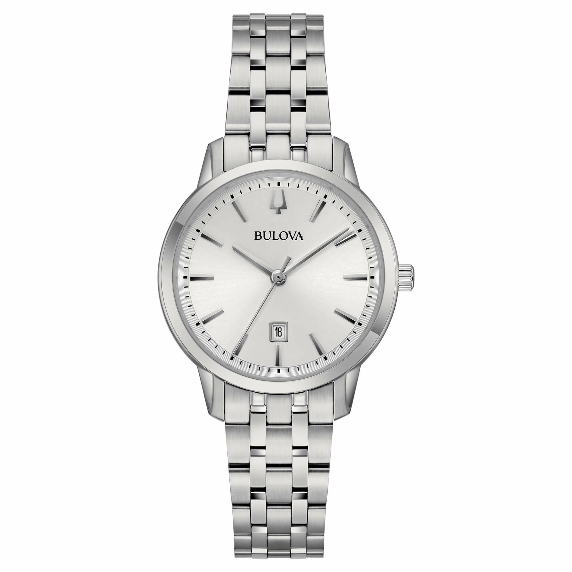 Bulova Sutton Lady 96M165 - Gioielleria Casavola di Noci - orologio al quarzo da donna con quadrante color argento - idee regalo compleanno 40 anni migliore amica