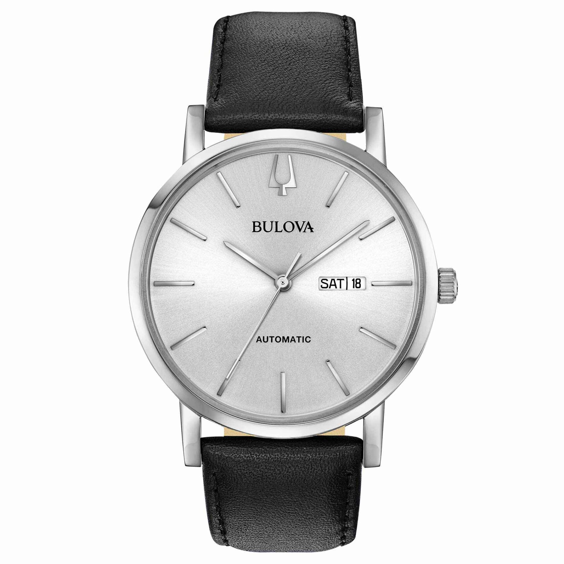 Bulova Clipper Automatic 96C130 - Gioielleria Casavola di Noci - orologio automatico da uomo - quadrante argentato - idee regalo compleanno 60 anni papà